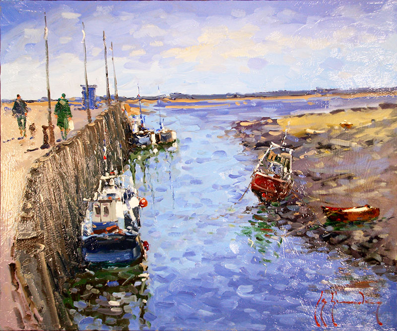 Vente aux Enchères de Tableaux de Guy LEGENDRE au profit des Oeuvres du Lions Club Amiens Somme 19 Le port du Hourdel - Vente aux Enchères de Tableaux de Guy LEGENDRE au profit des Oeuvres du Lions Club Amiens Somme