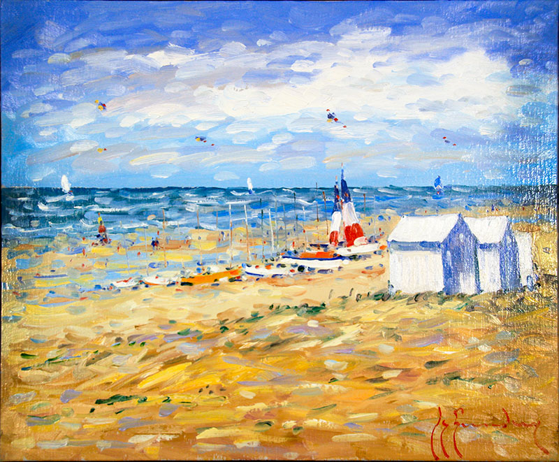 Vente aux Enchères de Tableaux de Guy LEGENDRE au profit des Oeuvres du Lions Club Amiens Somme 27 Plage de Fort Mahon - Vente aux Enchères de Tableaux de Guy LEGENDRE au profit des Oeuvres du Lions Club Amiens Somme